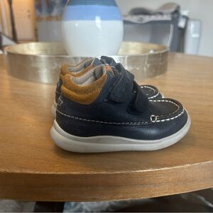 Clarks Navy Blue Boys 5c Shoes